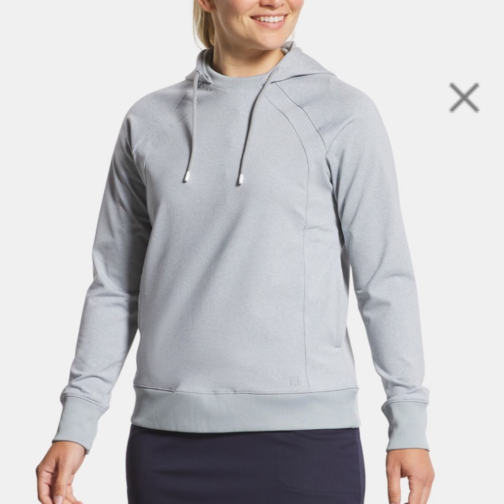 FJ Women’s Grey Space Dye Hoodie Size Large NWT